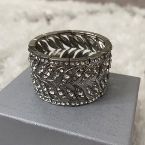 Adjustable trendy silver bracelet